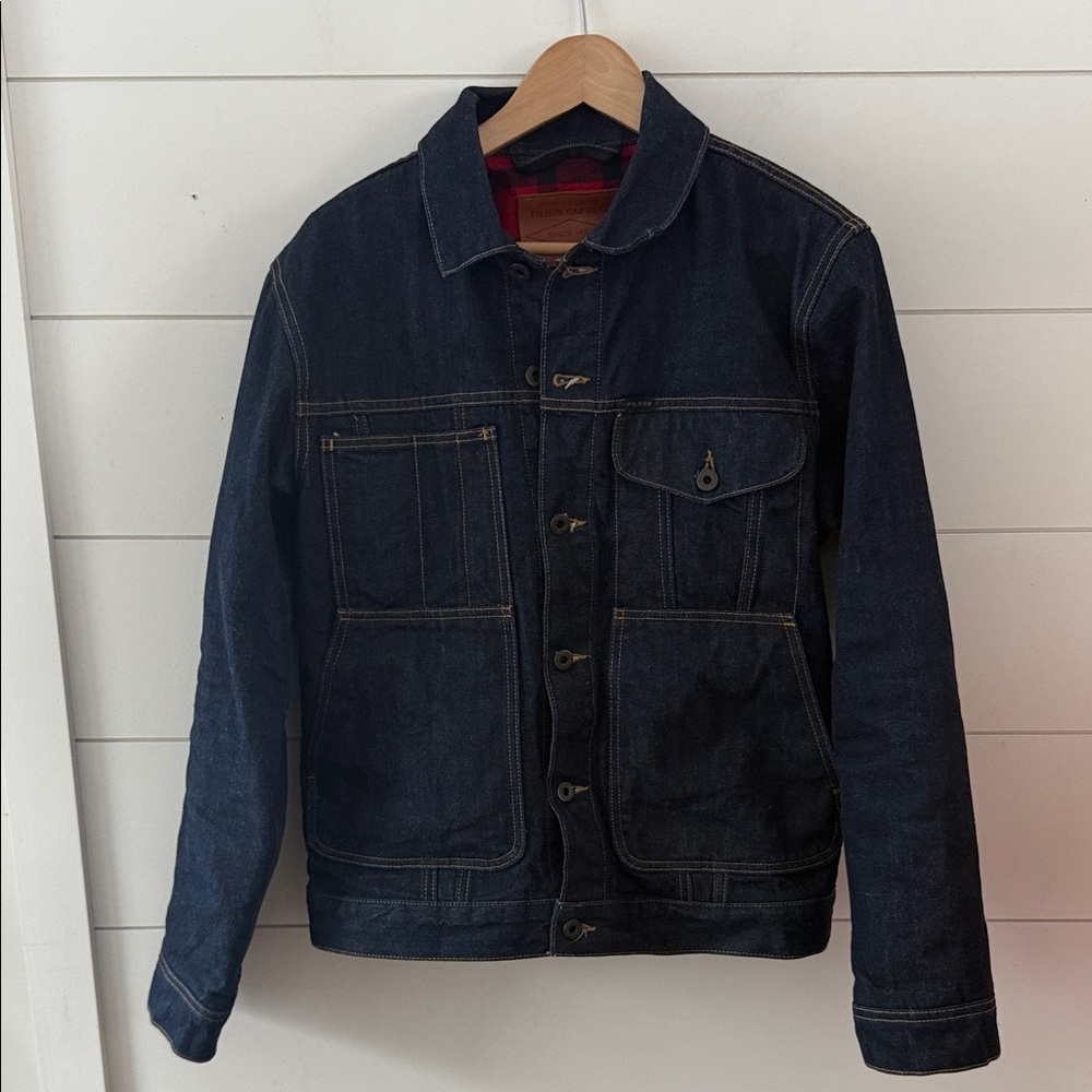 Filson Lined Denim Cruiser Jacket sz M